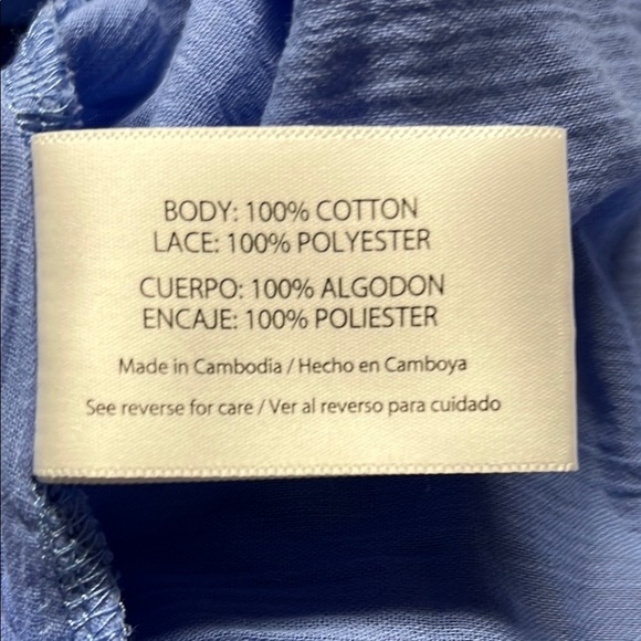 Isaac Mizrahi Blue Tunic Cover Up - Picture 6 of 7